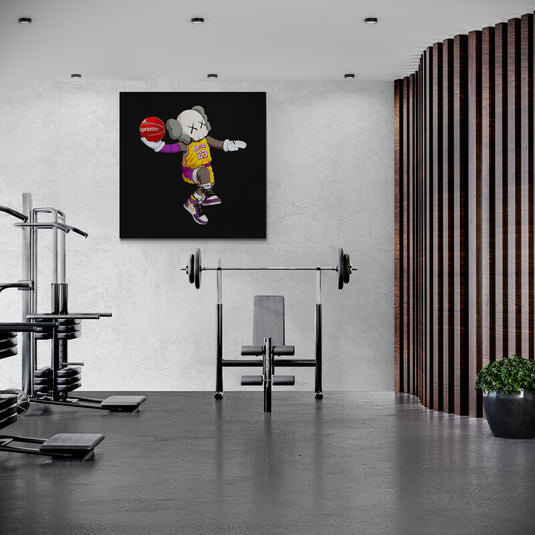 Kaws lakers 23 - Canvas Mérida Fine Print Art