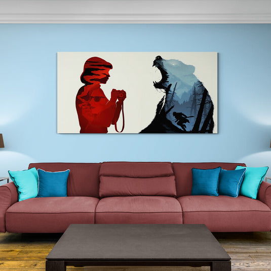 La esencia del oso en reflejos - Canvas Mérida Fine Print Art