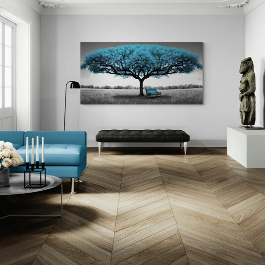 Majestuoso Árbol Turquesa - Canvas Mérida Cuadros Decorativos