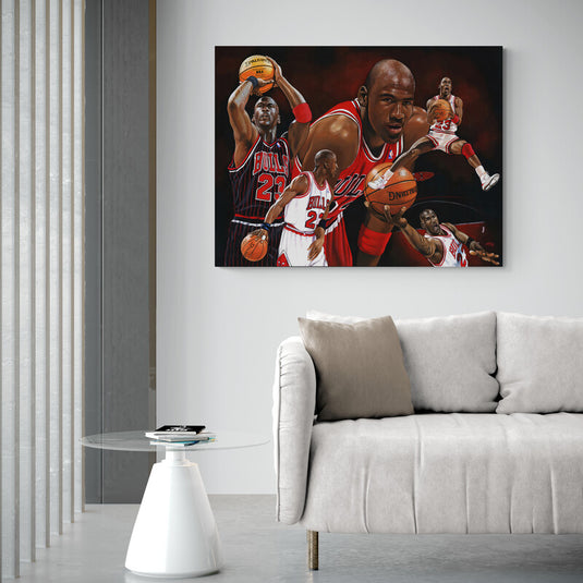 Michael Jordan Basketball - Canvas Mérida Fine Print Art