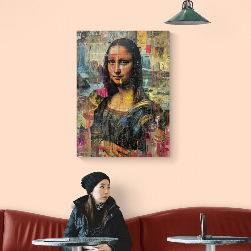 Mona Lisa in paper - Luna Mendoza - Canvas Mérida Cuadros Decorativos