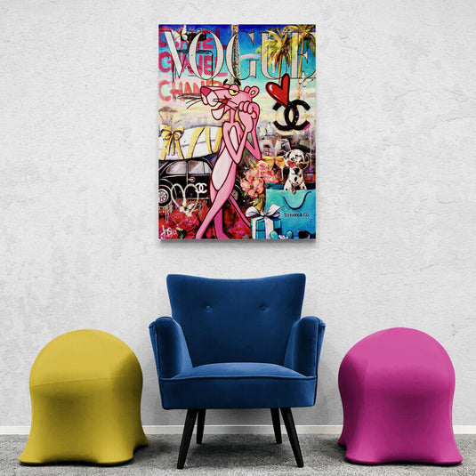 Pantera rosa - Canvas Mérida Fine Print Art