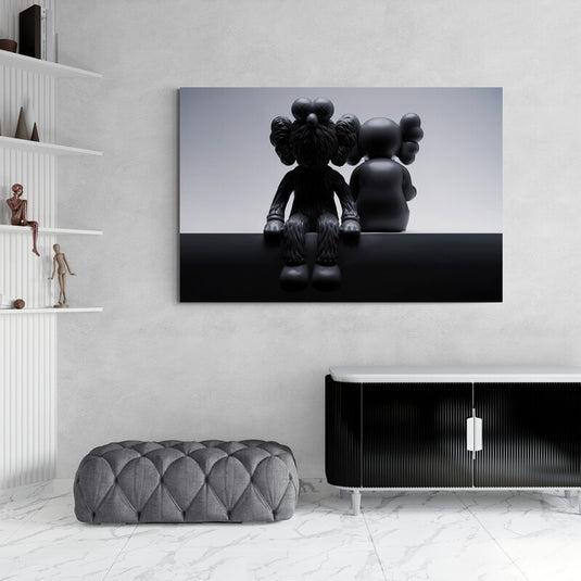 Pareja de kaws - Canvas Mérida Fine Print Art