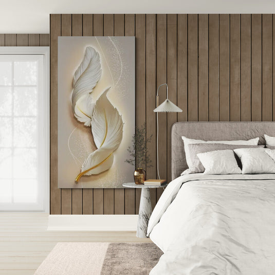 Pluma Blanca Minimalista