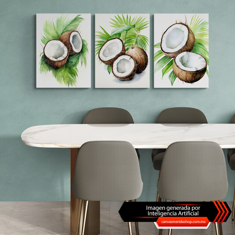 Set coconut - Canvas Mérida Fine Print Art