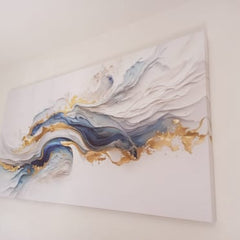 Abstracto Suave Azul en la pared de un cliente