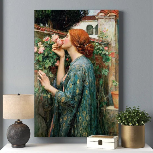 El alma de la rosa — pintura clásica romanticista
