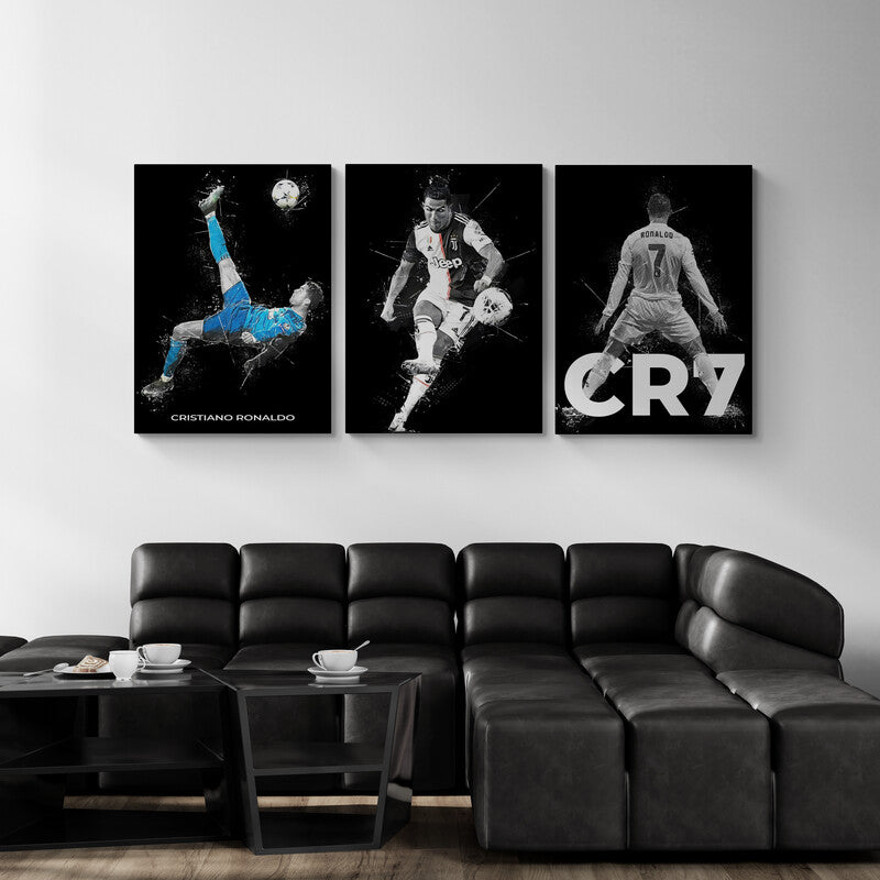 Set CR7 Ronaldo - Canvas Mérida Cuadros Decorativos