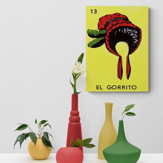 Carta del gorrito de la lotería mexicana: símbolo icónico de la cultura mexicana