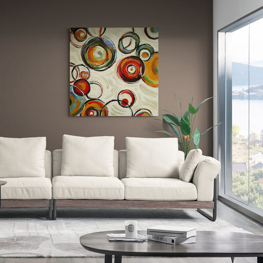 Abstract Circles - Canvas Mérida Fine Print Art