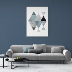 Abstract Geometric Gray - Canvas Mérida Fine Print Art