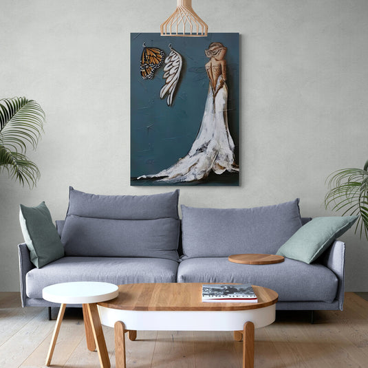 Angel Without Wings - Canvas Mérida Fine Print Art