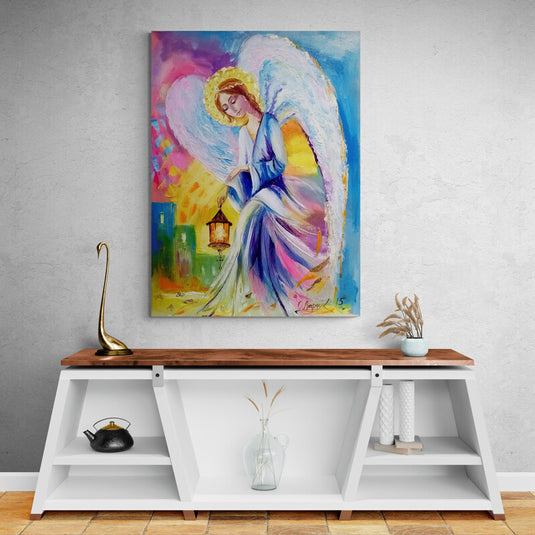 Angel in Town - Canvas Mérida Fine Print Art