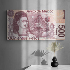 Arte 500 pesos mexicanos / Frida - Canvas Mérida Fine Print Art