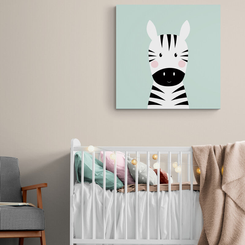 Baby Zebra - Canvas Mérida Fine Print Art