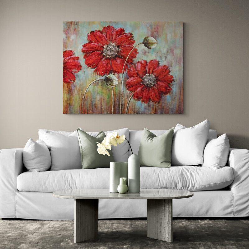 Beautiful Bright Flowers - Canvas Mérida Fine Print Art