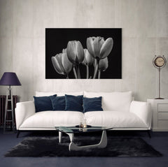 Black Tulips - Canvas Mérida Fine Print Art