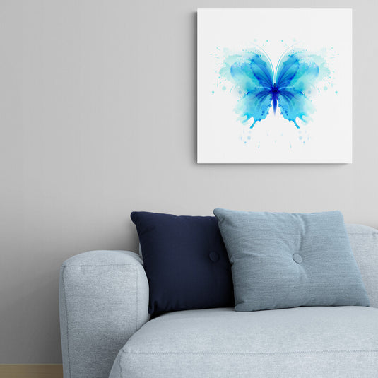 Blue Butterfly - Canvas Mérida Fine Print Art