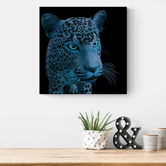 Cuadro de Leopardo Azul