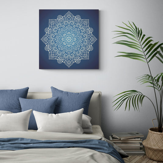 Blue Mandala - Canvas Mérida Fine Print Art