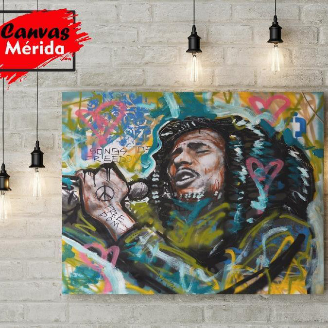 Bob Marley - Canvas Mérida Fine Print Art