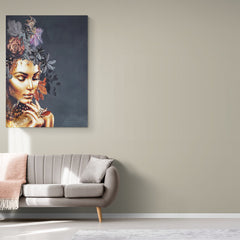 Bronze Woman - Canvas Mérida Fine Print Art