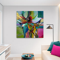Butterfly Multicolor - Canvas Mérida Fine Print Art