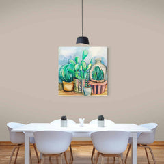 Cactus Painting - Canvas Mérida Fine Print Art