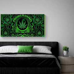 Cannabis Marijuana - Canvas Mérida Fine Print Art