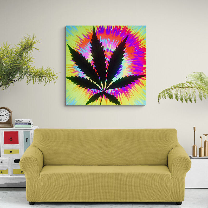 Cannabis Psychedelic - Canvas Mérida Fine Print Art