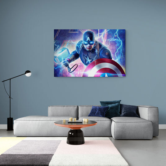 Capitan America - Canvas Mérida Fine Print Art