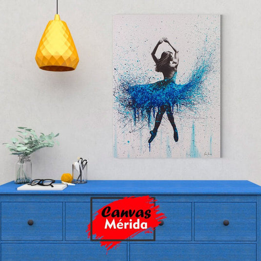 Danza Azul - Canvas Mérida Fine Print Art