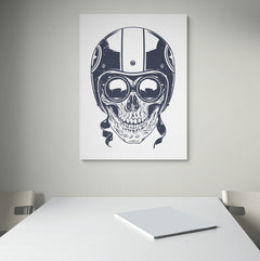 Death Helmet - Canvas Mérida Fine Print Art