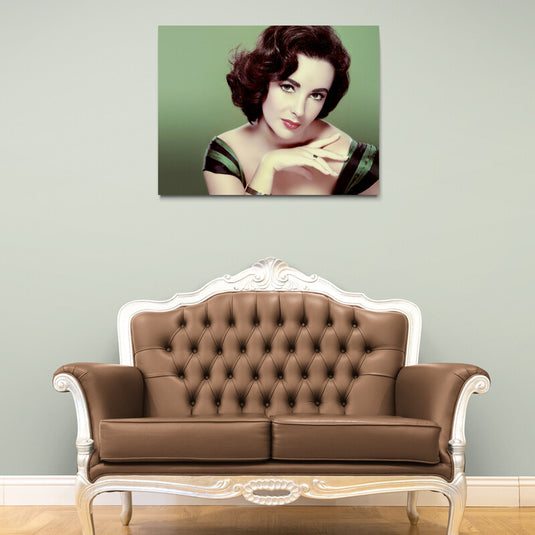 Elizabeth Taylor - Canvas Mérida Fine Print Art