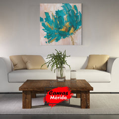 Flor Turquesa - Canvas Mérida Fine Print Art
