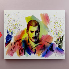 Freddie Mercury Number 18 - Canvas Mérida Fine Print Art