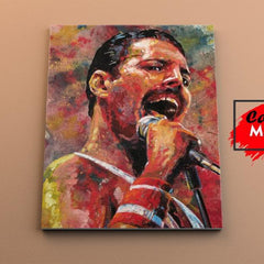 Freddie Mercury Number 8 - Canvas Mérida Fine Print Art