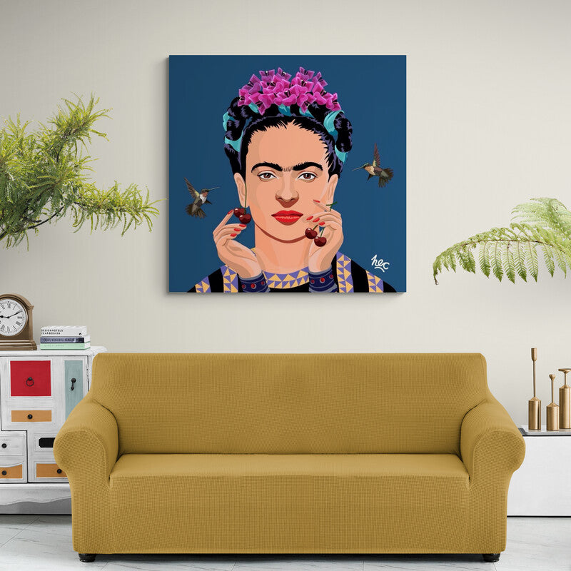 Frida Kahlo Cherries - Canvas Mérida Fine Print Art