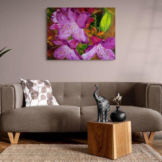 Fuchsia Open Tulips - Canvas Mérida Fine Print Art