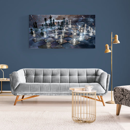 Galactic Chess - Canvas Mérida Fine Print Art