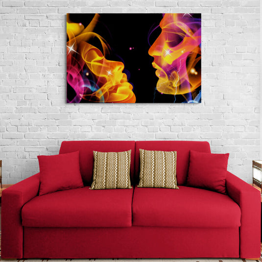 Galactic Love - Canvas Mérida Fine Print Art