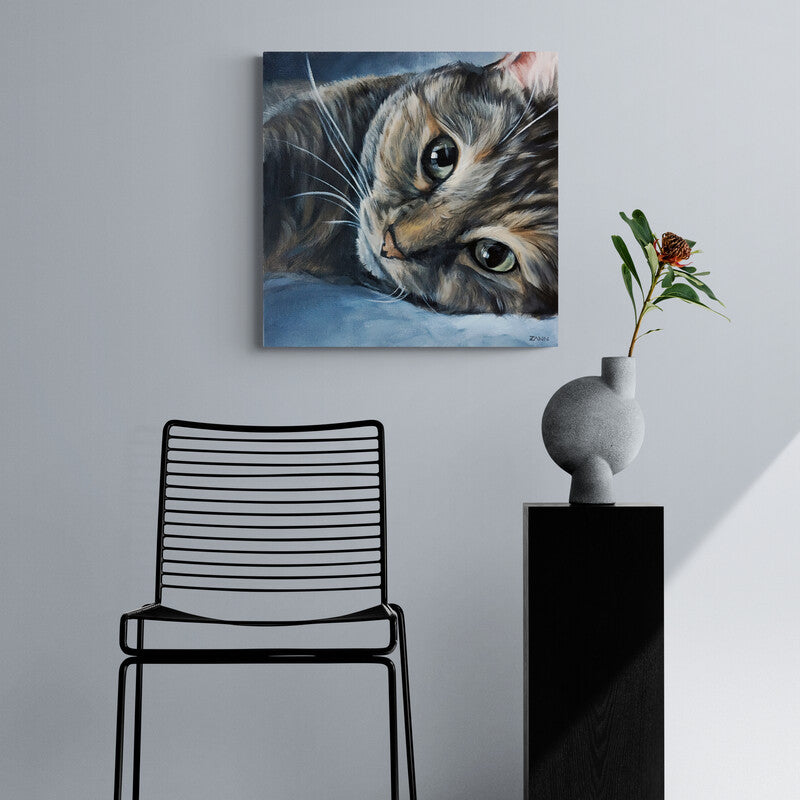 Cuadro decorativo: Gatito Observando