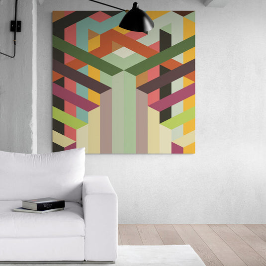 Geometric Lines - Canvas Mérida Fine Print Art