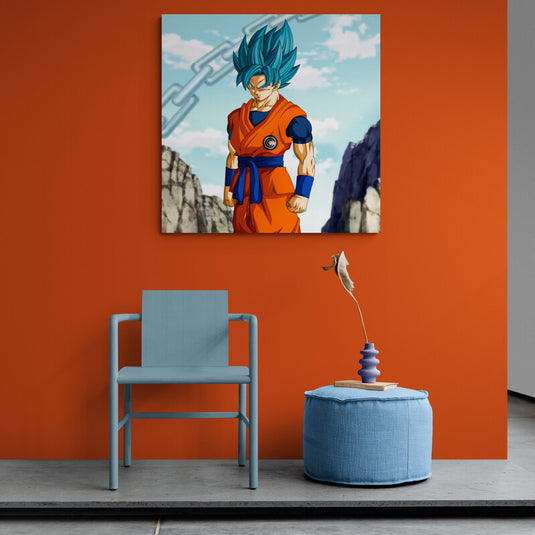 Goku Blue - Canvas Mérida Fine Print Art