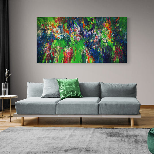 Green and Blue Energy - Canvas Mérida Fine Print Art