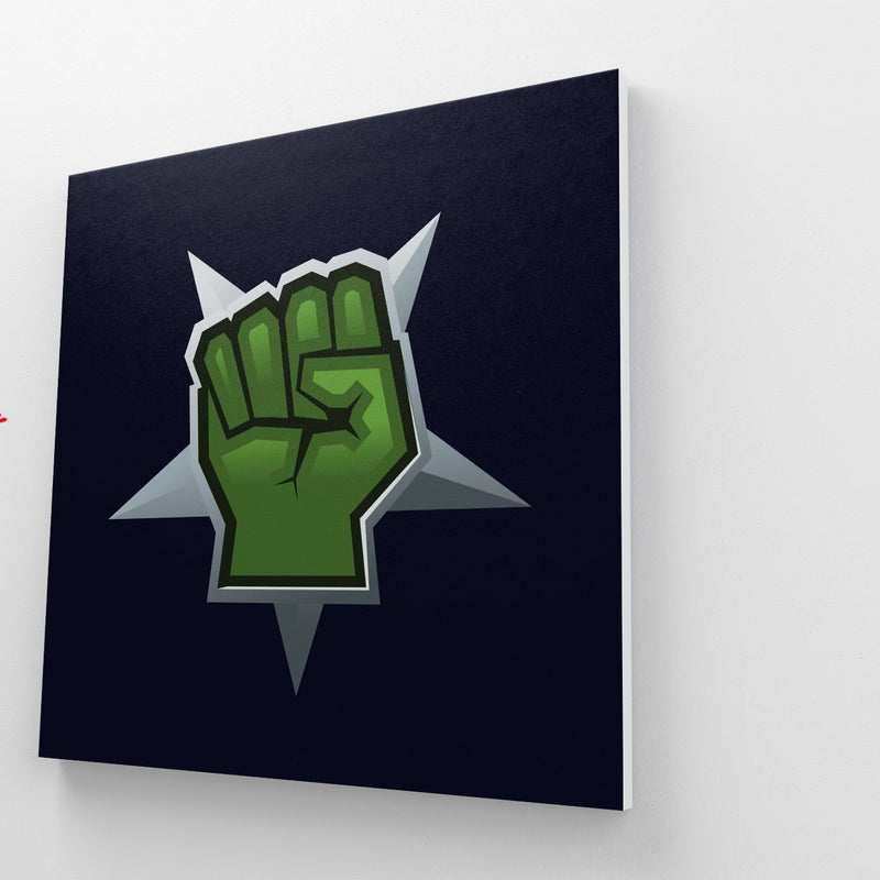 Hulk Logo - Canvas Mérida Fine Print Art