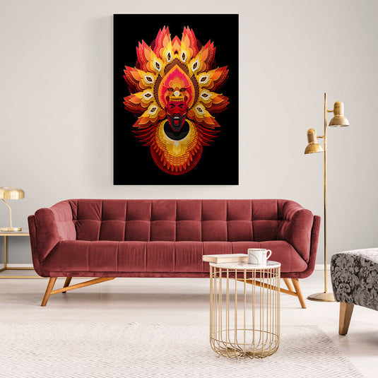 Indian Screaming - Canvas Mérida Fine Print Art