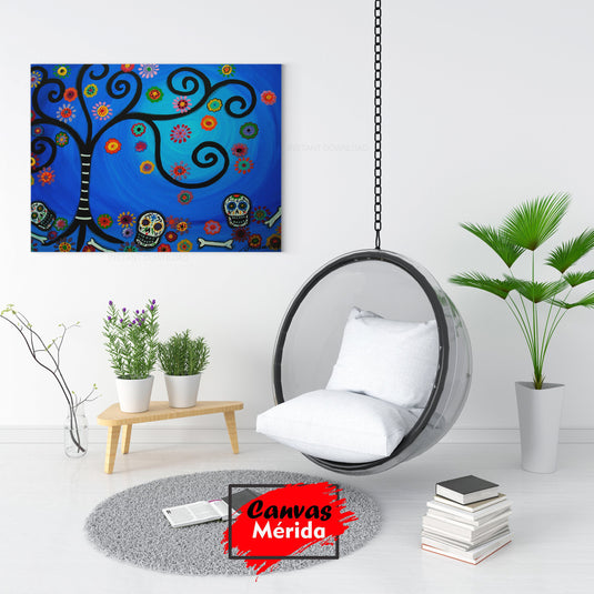 La Muerte en Colores - Canvas Mérida Fine Print Art