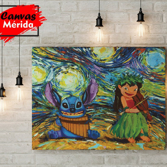 Lilo and Stich - Canvas Mérida Fine Print Art