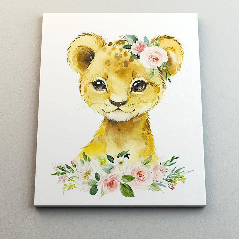 Little Lion Safari (Tierna Leoncita #2) - Canvas Mérida Fine Print Art